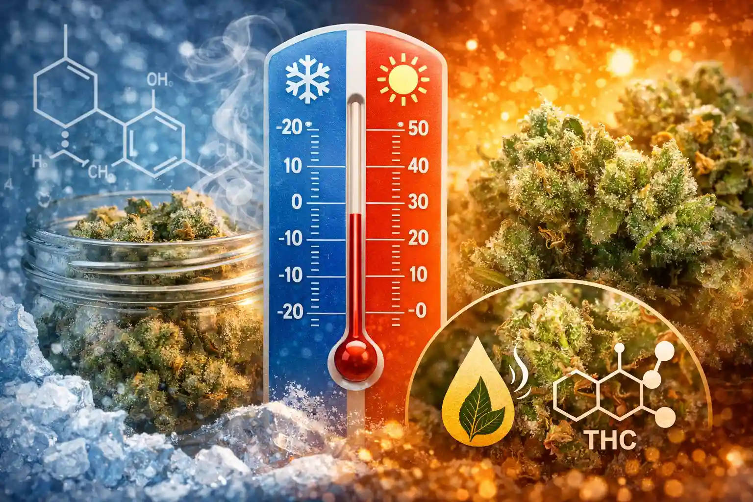 cannabis temperatur